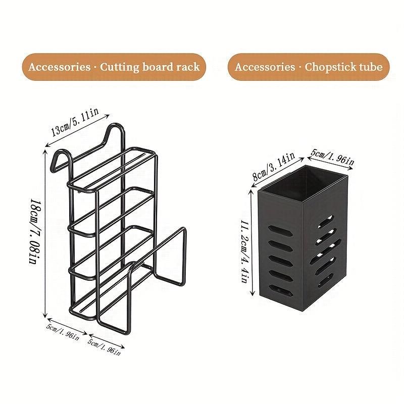 [Durable Dish Rack] Large 2-Tier Metal Dish Rack | Two-Tier Carbon Steel, Space-Saving, Durable, Rust-Proof with Cutlery And Cup Holder And Drainboard, Suitable for Kitchen Counter