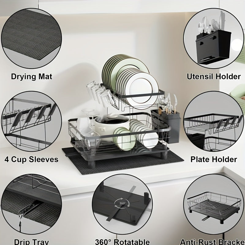 Storage Drain Rack - Double Layer (BT043)