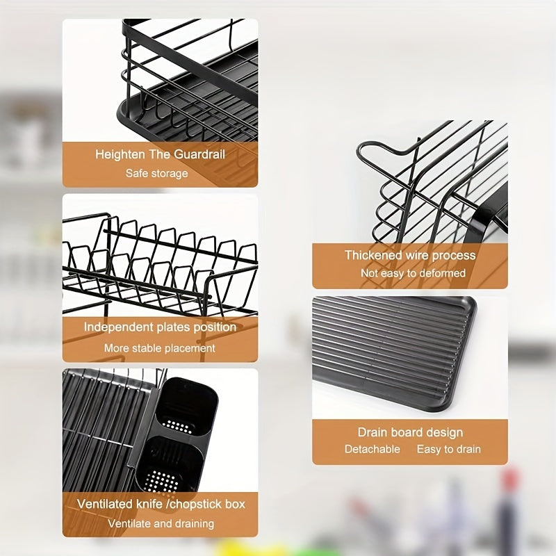 Storage Drain Rack - Double Layer (BT043)