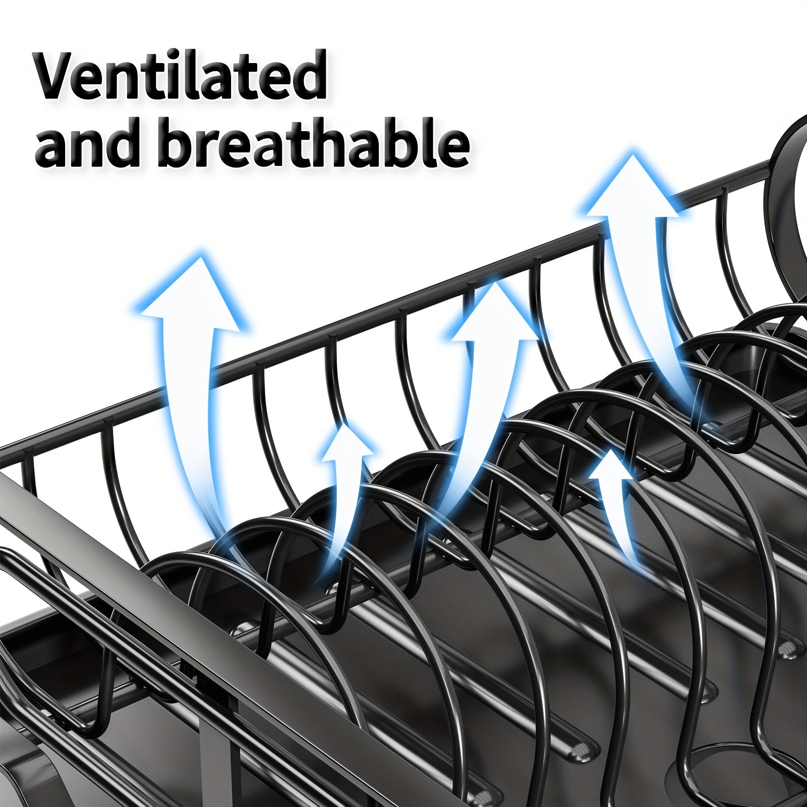 Dish Drying Rack, Dish Rack, Dish Racks For Kitchen Counter, Dish Drainer With Removable Utensil Holder, Drainboard And Swivel Spout.