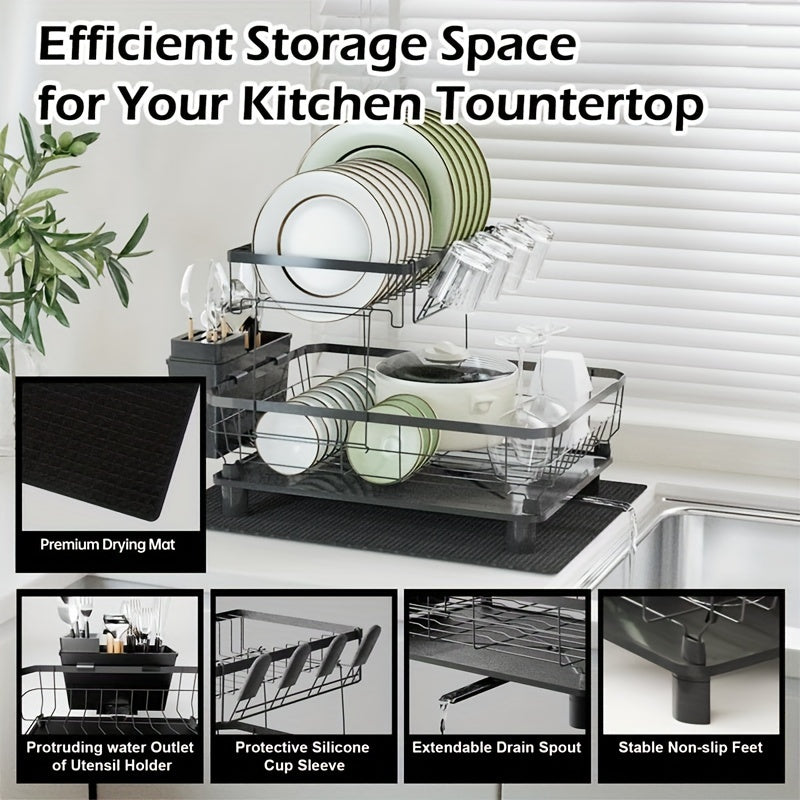 Storage Drain Rack - Double Layer (BT043)
